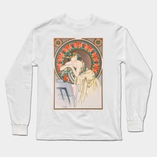 Woman with Poppies, 1898 Long Sleeve T-Shirt